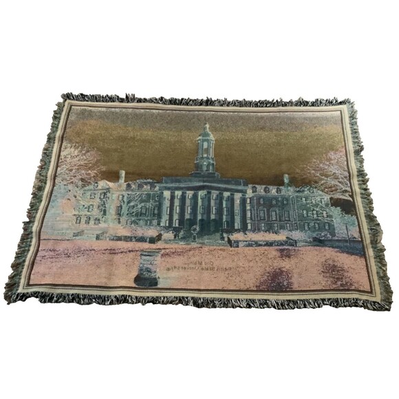 Pennsylvania Penn State University Woven Throw Blanket~High Quality~NICE! - Picture 7 of 7